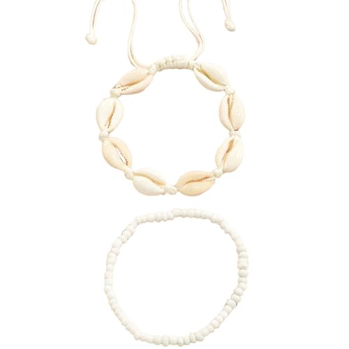 Perles de cristal pour femmes montées sur une chaîne de cheville bohème naturelle