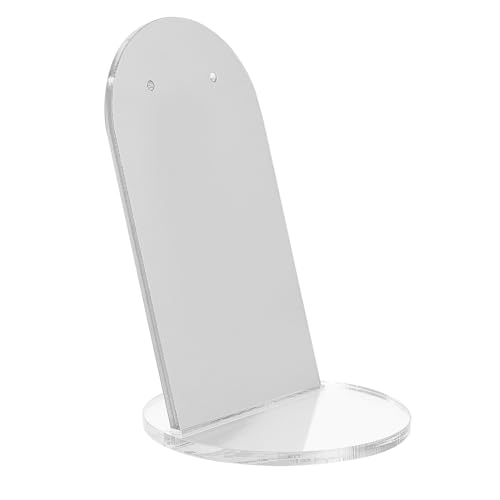 POPETPOP Placa de Espejo Acrílico Reflectante Redonda 10 CM para Exhibición de Joyas Soporte para Pendientes Anillos y Pulseras Fondo para Fotografía de Accesorios