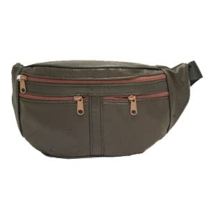 Sac banane cuir Amalia III marron homme d'exception