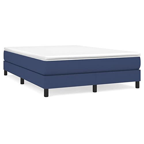 INLIFE Boxspringbett Blau 140x200 cm Stoff,Blau,22.6KG,3120522 – Bild 4