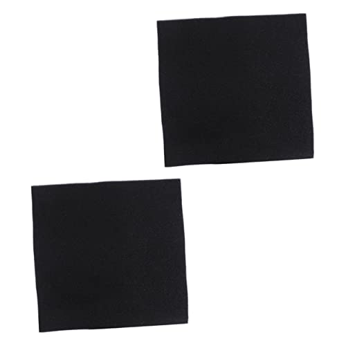 COSMEVIVI 2個 水槽フィルター綿 フィルタースポンジパッド ーナー キット フィルター ケース フィルターケース 水槽用フィルタークッション 水フィルターマット カシミヤ綿 Black