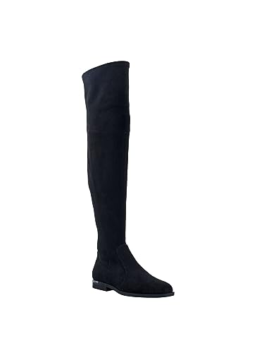 Marc Fisher Womens Renn Faux Suede Over-The-Knee Boots Black 7.5 Medium (B,M)