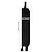 Yolyoo Portable Drumstick Bag Hanging Percussion Storage Case with Handle Inner Hooks Secure Holder for Drum Set Mallets Sticks Essential Drum Accessory (Black)