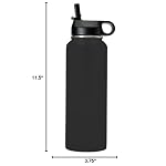 LaserGram Personalized 40oz Water Bottle, Freemason Symbol (Black) - Image 3