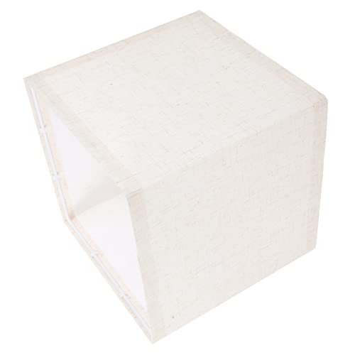 Lampenschirm Aus Stoff Lampenschirm Quadratischer Lampenschirm Tischlampenschirme Beige Schlichter Stoffgehäusebezug Tischlampenschirm
