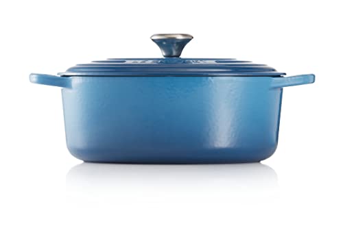 Le Creuset Enameled Cast Iron Signature Oval Dutch Oven, 9.5 Qt., Marseille #TOP1