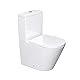 doporro Design Stand WC Toilette bodenstehend Tiefspüler mit Silent-Close spülrandlose Toilette spülrandloses WC Aachen179T