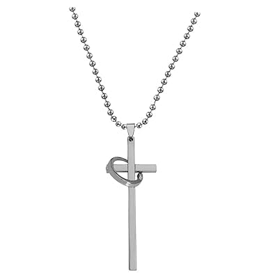 gift lord holy jesus christ crucifix cross locket silver stainless steel 01 necklace pendant for men and women