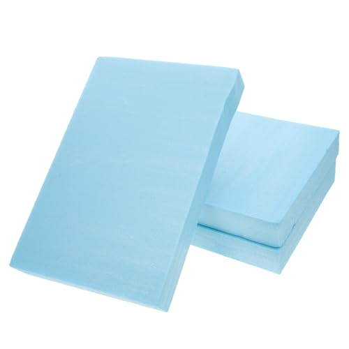 Healvian 3 Planchas de Espuma de Alta Densidad 3.7x20x30 Cm Azul para Manualidades y Modelismo, Tablero Rígido de Poliestireno para Bases y Proyectos Artísticos de Bricolaje