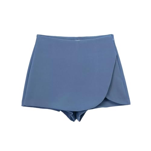 Women's Solid Color Side Zipper Skirt Retro High Waist Women's Casual Skirt