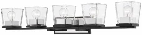 Z-Lite 5 Light Vanity 475-5V-MB-CH, Clear