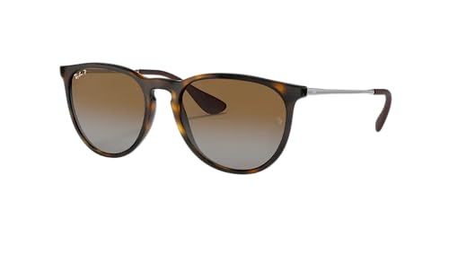 Óculos De Sol Erika 4171 Tartaruga Armação Marrom Lentes Marrons Degradê - Original