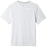 Tejido Nike Breathe NIKE CJ5332 M NK DF Run Top SS T-Shirt Mens White/White/Reflective silv 2XL