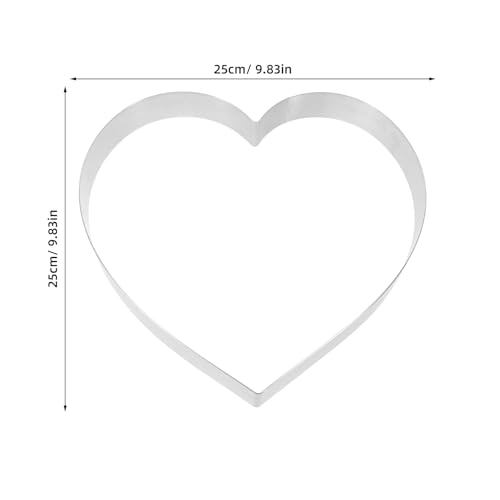 Molde de mousse en forma de corazón en acero inoxidable resistente para tartas perfectas 3