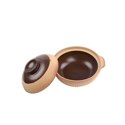 UKCOCO Cazuela De Cerámica Alta Resistencia Al Calor Antiquemaduras Olla Para Guisos y Sopas Caseras Retención Uniforme Del Calor Para Cocina Diaria