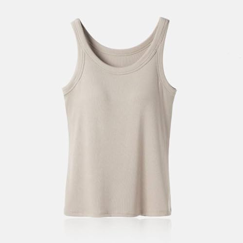 Women's Seamless Built in Bra Tank Tops for Yoga Gym Running Lightweight Moisture Wicking Summer Activewear