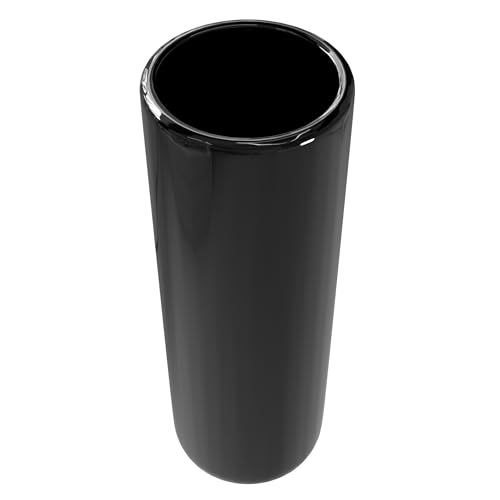 ORIENTAL Furniture 24" Solid Black Porcelain Umbrella Stand