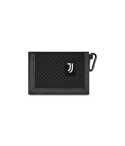 Portefeuille Juventus Seven noir - Porte-monnaie avec fermeture éclair et scratch