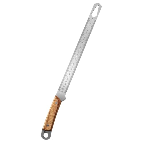 Fuerte Rey De Medición Acero 30 Cm Con Madera Y Construido En Código Hechizo Para Artesanos Dinámica Instrumento Medición Taller Impermeable