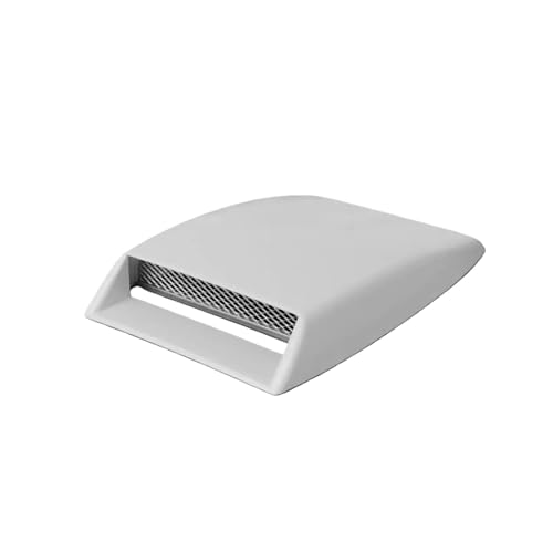 Accesorio de ajuste automotriz universal blanco para cubierta de ventilación de capó