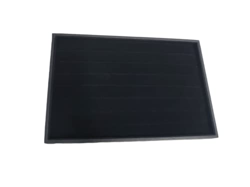 Image of Ring Velvet Jewellery Drawer Organizer Tray Stackable Jewellery Tray for Drawer(Black)