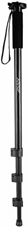 JUSTOP Pro 61" Camera Monopod for DSLR Digital Cameras, With Quick Release Head, Extendable Walking Stick Lightweight Compact Portable Travel Unipod Stand Alpenstock with Carrying Bag