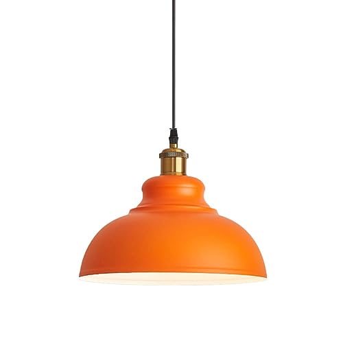 Lámpara de diseño escandinavo naranja E26 individual ligera