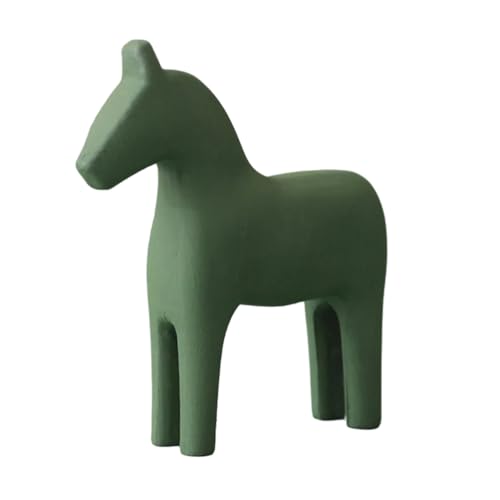 Garneck Dala Vintage en bois - Statue de cheval suédois en bois pour décoration et mariage - Figurine de cheval dala faite à la main de style scandinave -...