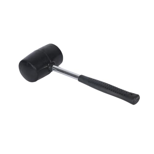 Mikikit martillo de bola Herramienta de instalación de baldosas martillo con mango de acero martillo de 750g hamber de bolas de fibra Black