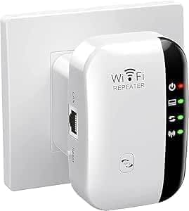 xiaomgu 2025 Newest WiFi Booster, WiFi Extender, WiFi Repeater, Covers Up to 3750 Sq.ft and 45 Devices, Internet Booster - with Ethernet Port, Quick Setup, Home Wireless Signal Booster -White