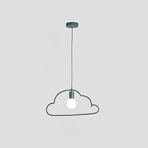 Lustre nuage réglable en hauteur suspension RLKHXBS en fer forgé monocéphale