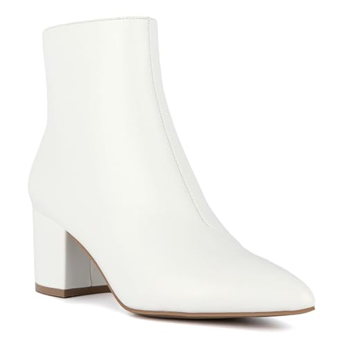 Sugar Women’s Ankle Boots – High Heel Dress Booties with Side Zipper, Round Toe Fashion Boots for Fall & Night Out Looks - Nightlife