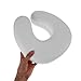 PRETYZOOM U-Shaped Memory Foam Face Pillow for Massage Tables with Face Cradle Cushion Neck Support Travel Pillow for Spa Beauty Salon and Home Use 11.02X11.02X2.75In