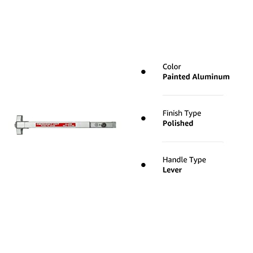 Dynasty Hardware Commercial Door Push Bar Panic Exit Device With Alarm Sprayed Aluminum #TOP3