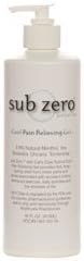 Current Solutions LZ1665 Sub Zero Topical Analgesic - Cool Pain Relieving Gel, 16oz with Pump