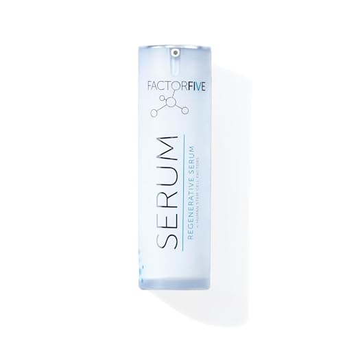FACTORFIVE Regenerative Serum with Stem Cell Growth Factors HGF for Skin Tightening and Smoothing Wrinkle and Pore Reduction and Rejuvenation - 1 fl oz/30ml