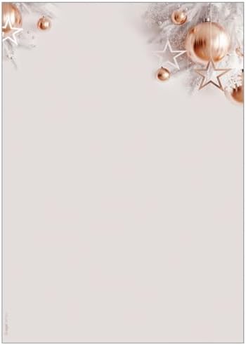 Weihnachtsbriefpapier Mit Baum-Motiv - 100 Blatt Festliches Schreibpapier A4