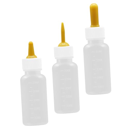 HANABASS 3個 ペットボトル、犬ボトル、猫ボトル、猫ボトル、子犬、猫ボトル ペットフードの保存容器 犬のおやつ おもちゃ 猫フィーダー自動 猫の牛乳瓶 子猫の水ミルクフィーダー シリカゲル