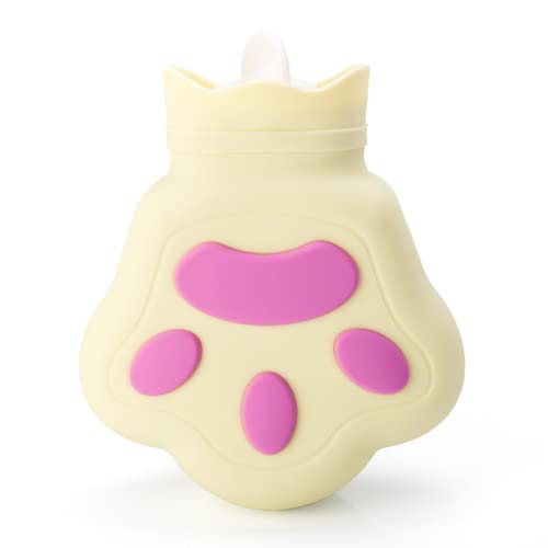 Sac à main en silicone pour four à micro-ondes jaune en forme de patte d'ours portable