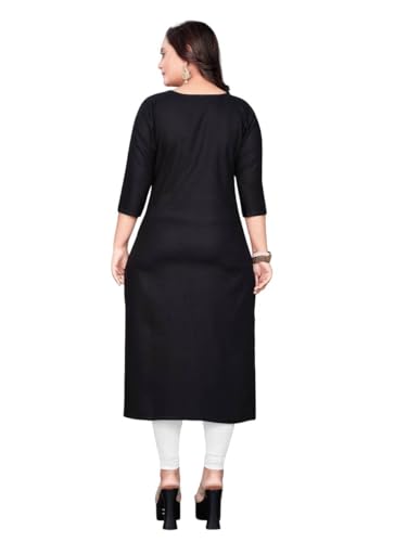 Raghav Silk Cotton Blend Straight Embroidery Kurti for Women