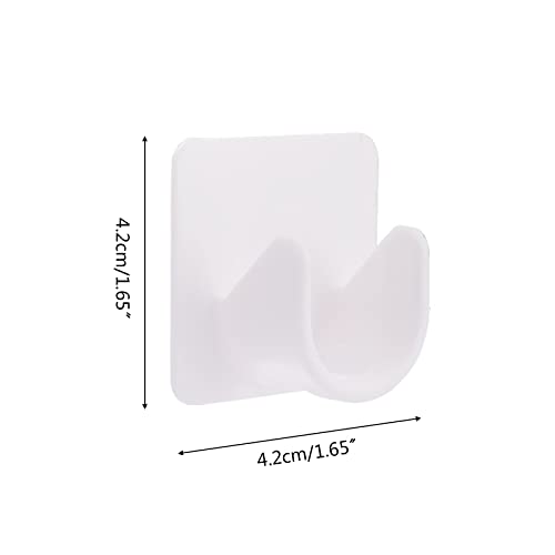 CATSELURRY Storage Rack 2Pcs Shower Curtain Rod Holder Self Adhesive Telescopic Support Sticker