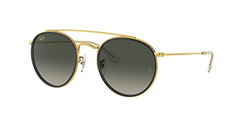 Ray-Ban RB3647N Sunglasses Bundle: RB 3647N 923871 Legend Gold Grey Gradient and Universal Anti-slip Silicone Leash