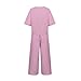 2 Piece Summer Sets for Women Plus Size Cotton Linen Set Casual Round Neck Short Sleeve Tops Wide Leg Pant Outfits