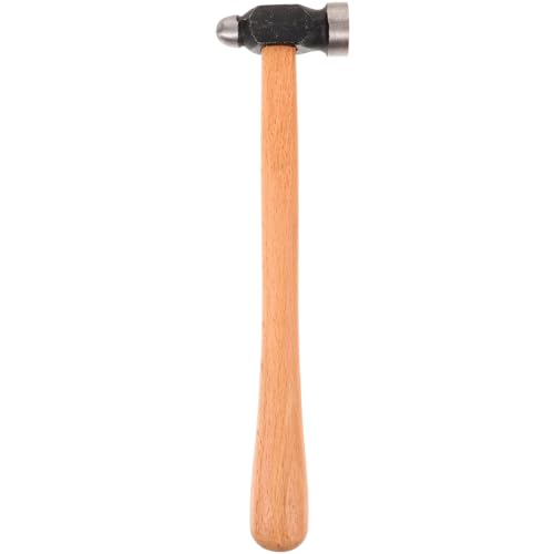 IWOWHERO Round Head Wooden Handle Hammer Home Hammer Round Head Mallet Woodworking Mallet Jewelry Hammer Household Hammers Round Head Hammer Furniture Installation Hammer Mallet Hammer Iron