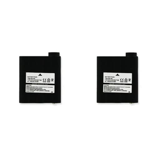 Synergy Digital 2-Way Radio Batteries, Compatible with Midland GXT1050 2-Way Radio, (Ni-MH, 6V, 700 mAh), Replacement for Midland BATT5R Battery, combo-pack includes: 2 x EM-FRS-005-NH Batteries