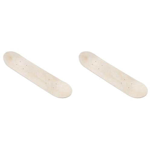 Generchin 2X Patineta para Niños, Tabla de Madera para Pintar, Tabla Larga para Deportes Al Aire Libre, Tabla de Grafiti en (Sin Ruedas)