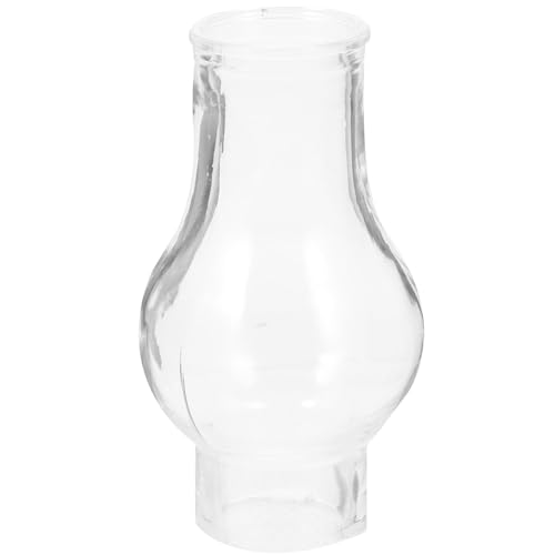 Toddmomy Pantalla de cristal transparente para lámpara de, lámpara de queroseno vintage, resistente al viento y al polvo, 1 unidad