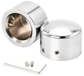 Cubierta cromada para tuercas de tapa de eje delantero para Dyna Softail Touring Fatboy Sportster
