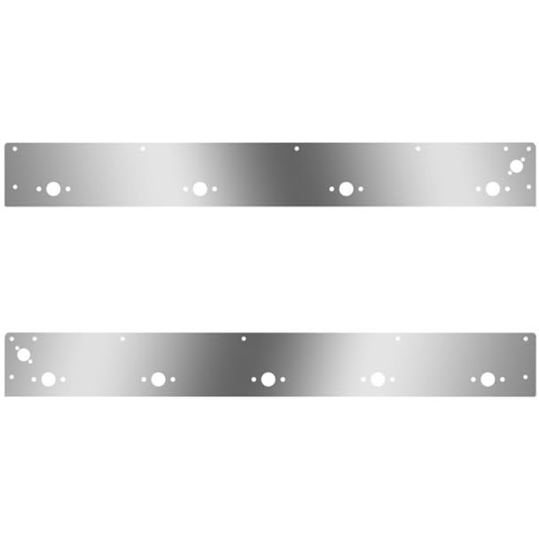 Technical Precision Replacement For KENWORTH T800 SF YEAR 2015 Day Cab Panels WITH 9 Total P3 Light Holes Dual Step Lights