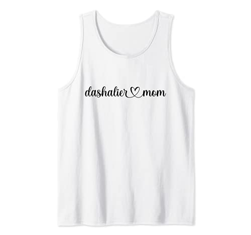 Dog Heart Love Dashalier Mom Tank Top, White